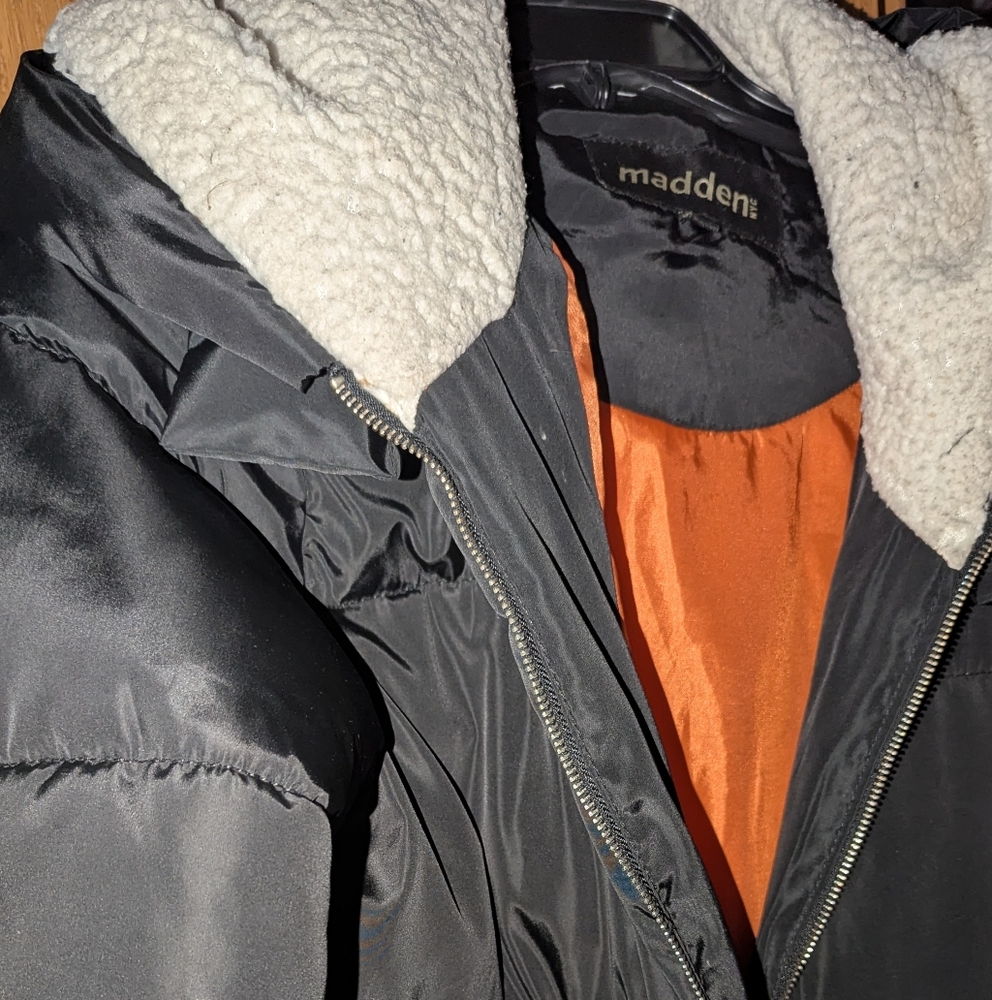 Black Jacket with Sherpa Collar